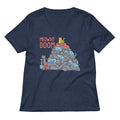 Meownt Doom Women S V Neck Tee V Neck T Shirt Clean Design