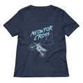 Meowtor Cross Women S V Neck Tee V Neck T Shirt Clean Design