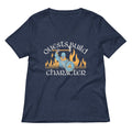 Quests Build Character Women S V Neck Tee V Neck T Shirt Minimal Style