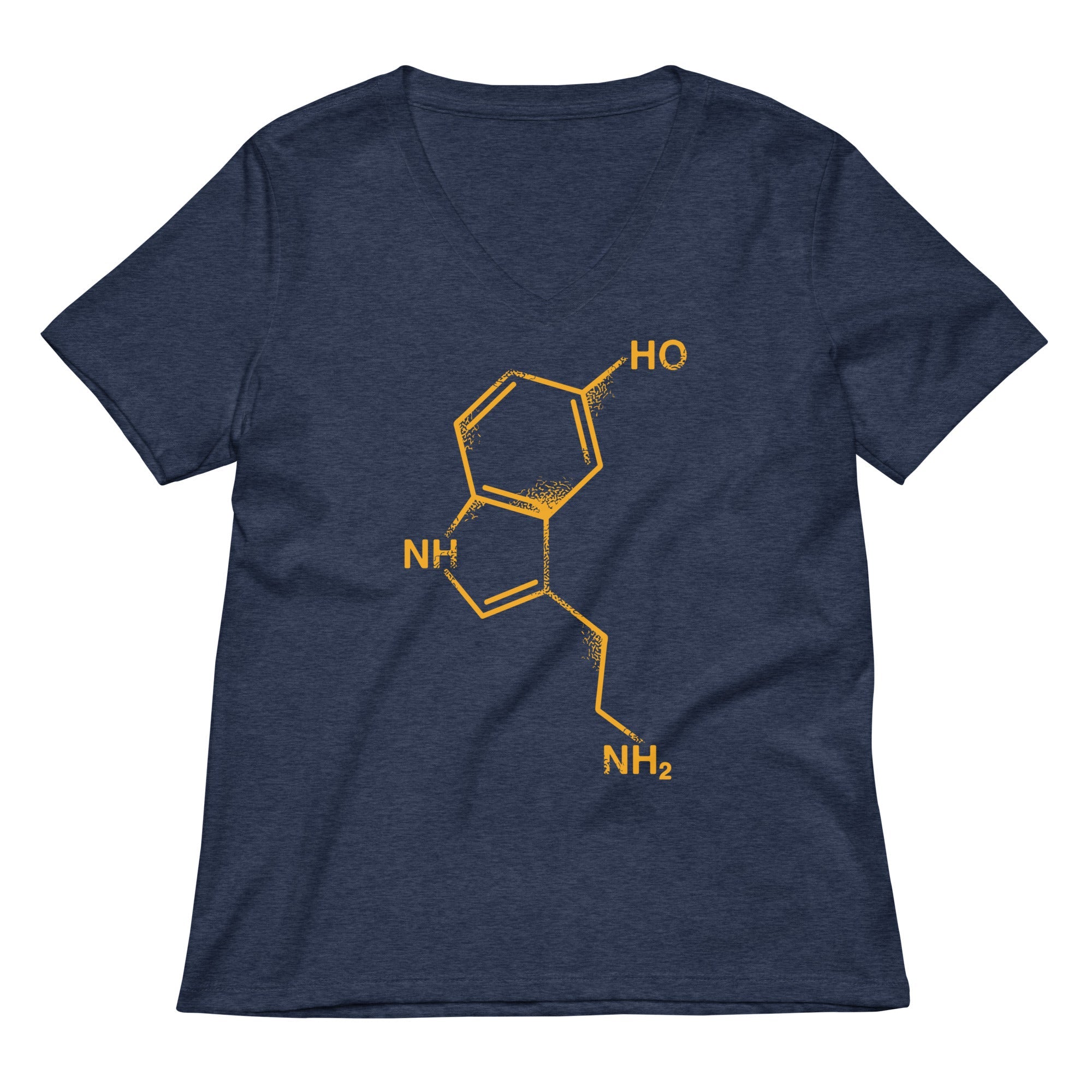 Serotonin Women S V Neck Tee V Neck T Shirt Premium Print