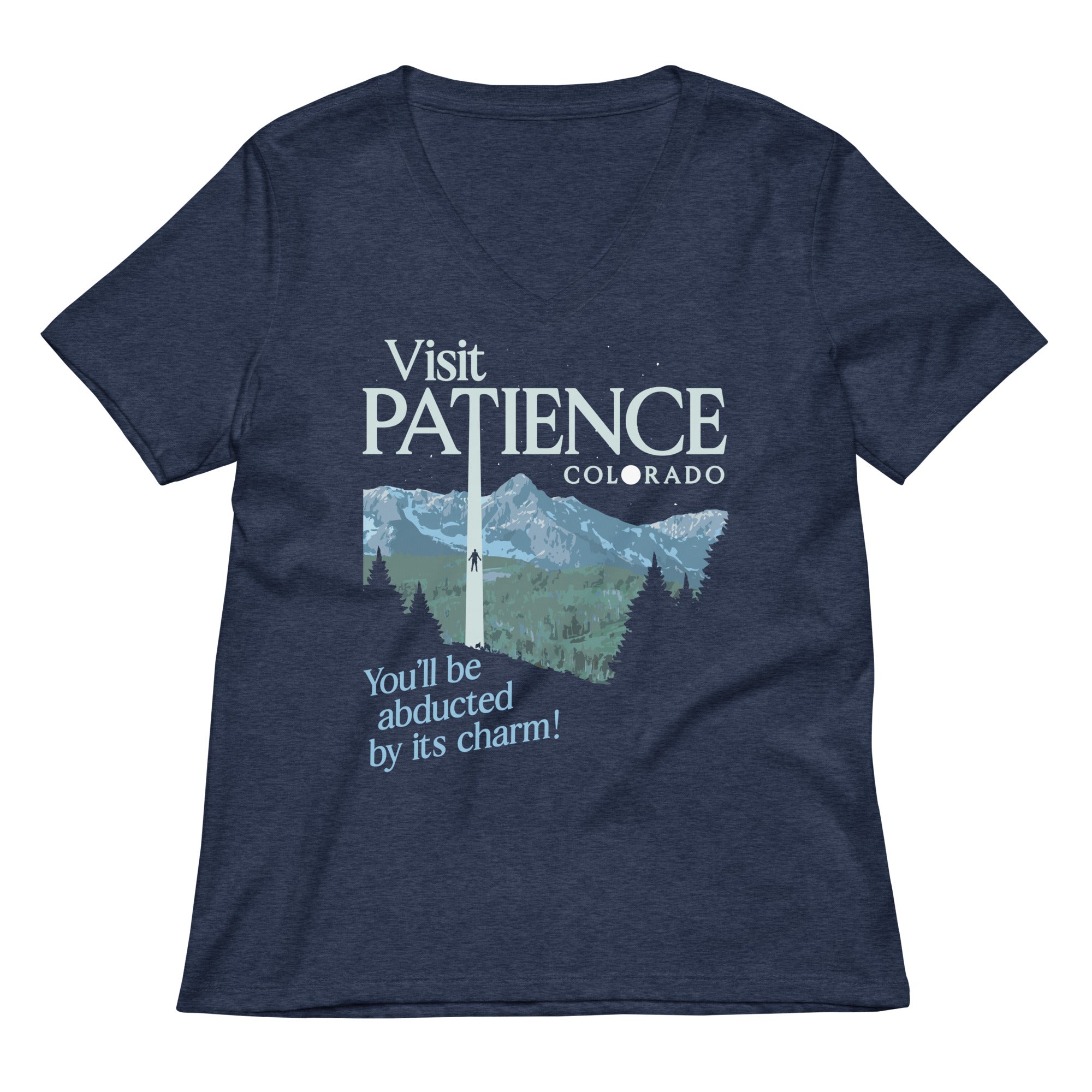 Visit Patience Colorado Women S V Neck Tee V Neck T Shirt Gift Ready