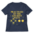 Practiced In The Ancient Ways Women S V Neck Tee V Neck T Shirt US Trend