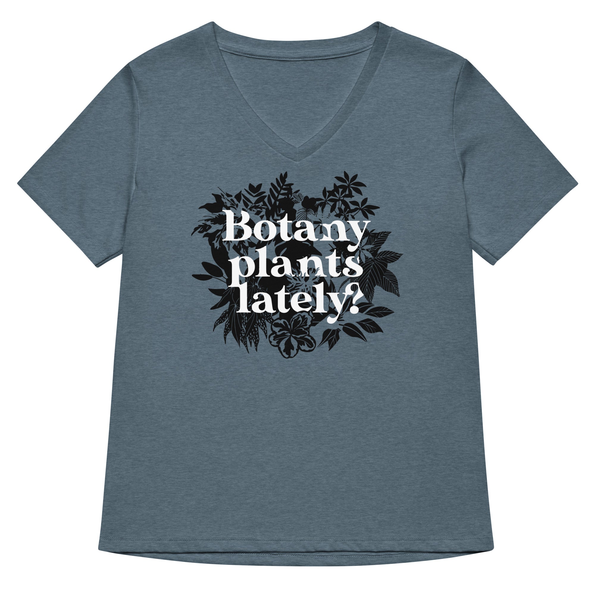 Botany Plants Lately Women S V Neck Tee V Neck T Shirt Premium Print