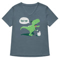 Tea Rex Women S V Neck Tee V Neck T Shirt Everyday Wear
