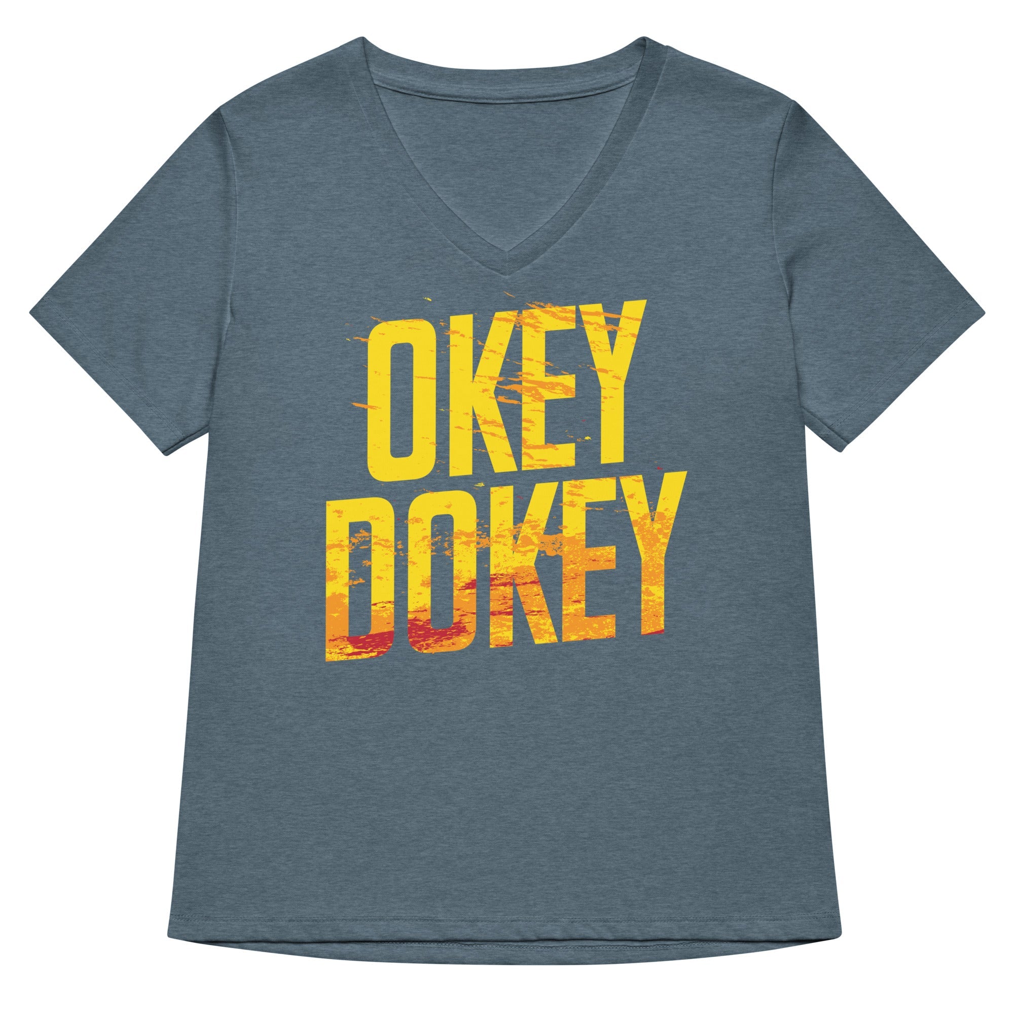 Okey Dokey Women S V Neck Tee V Neck T Shirt Everyday Wear