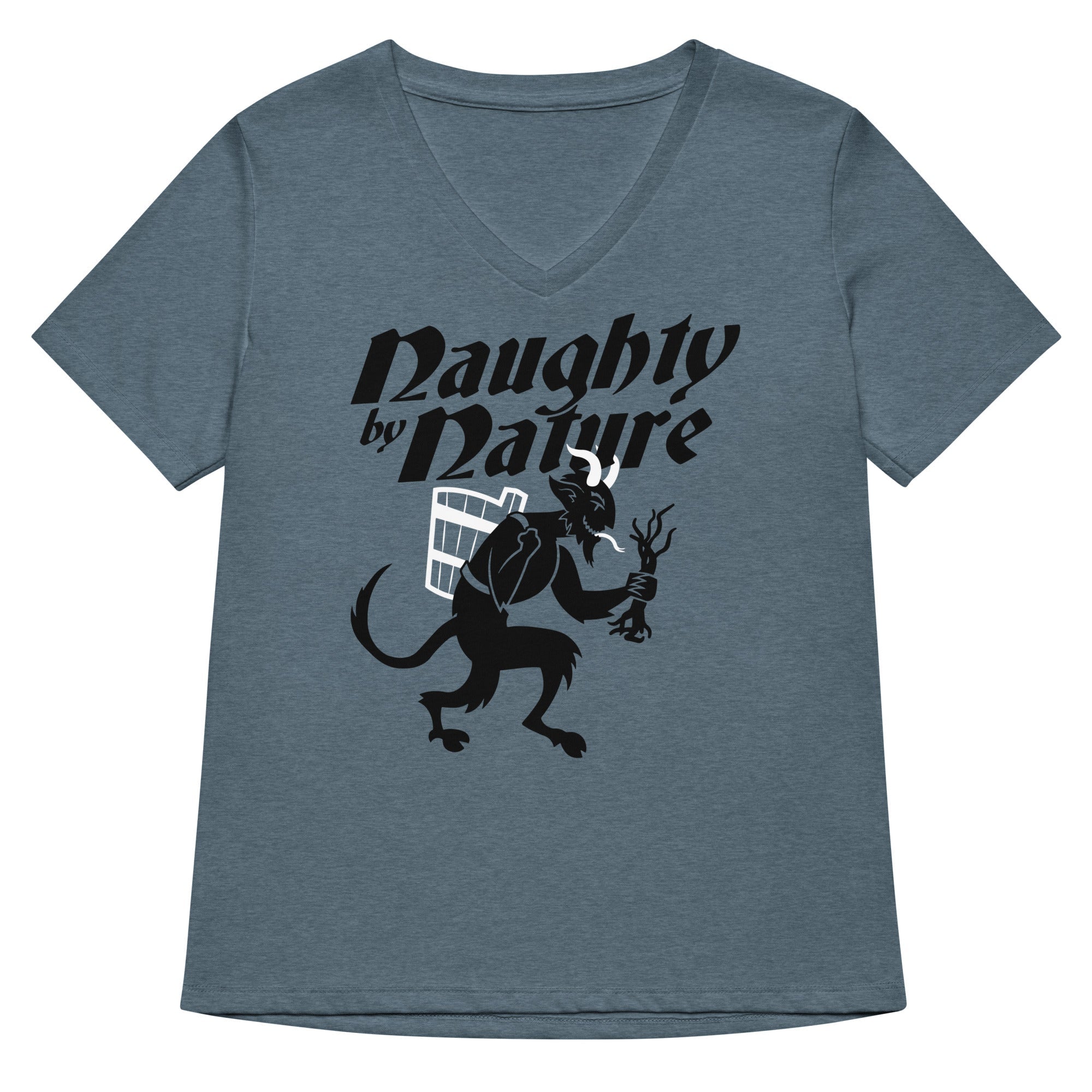 Naughty By Nature Women S V Neck Tee V Neck T Shirt Clean Design