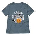 Trick Or Trash Women S V Neck Tee V Neck T Shirt US Trend