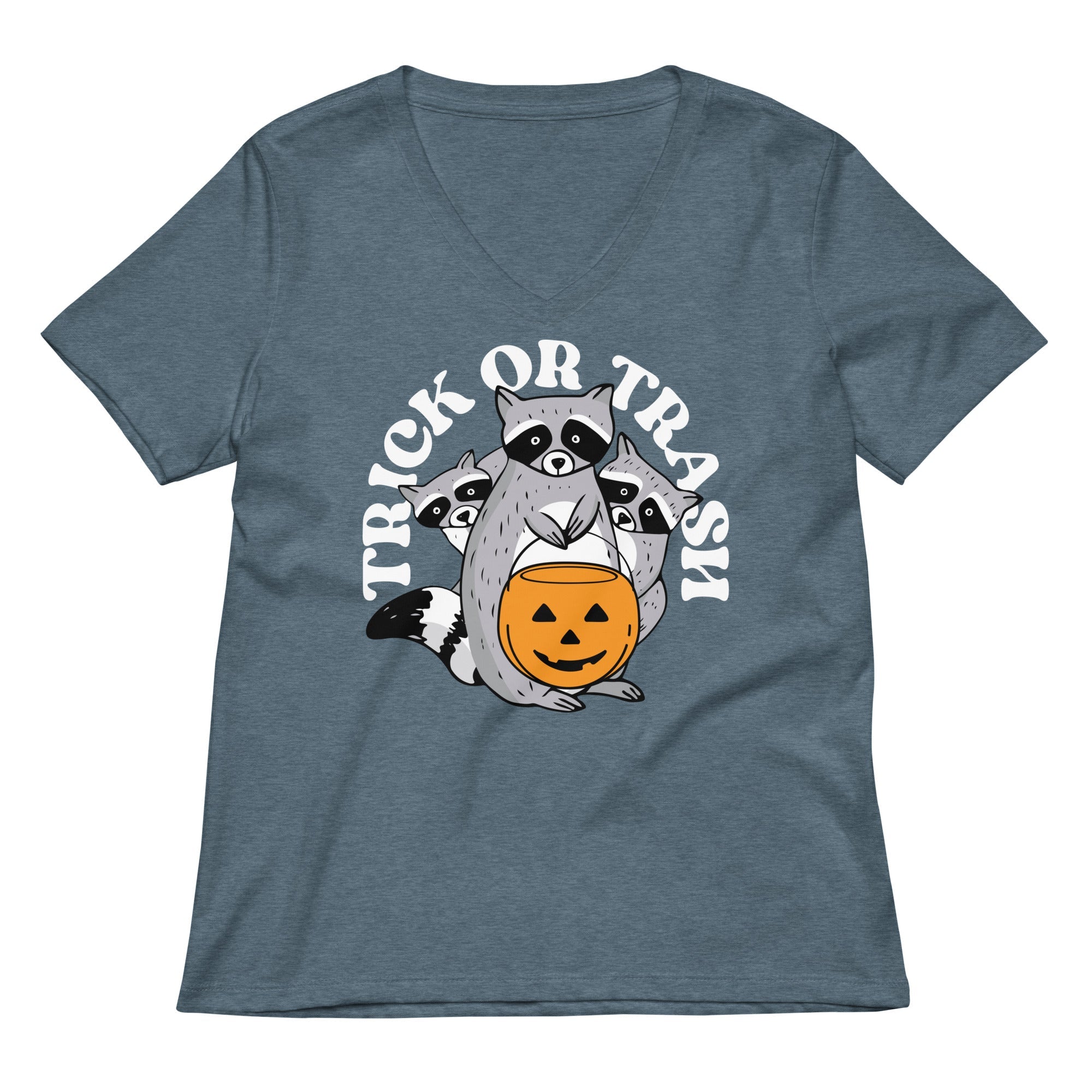 Trick Or Trash Women S V Neck Tee V Neck T Shirt US Trend