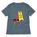 Caution Banana Women S V Neck Tee V Neck T Shirt Clean Design