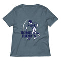 Home Run Women S V Neck Tee V Neck T Shirt Premium Print