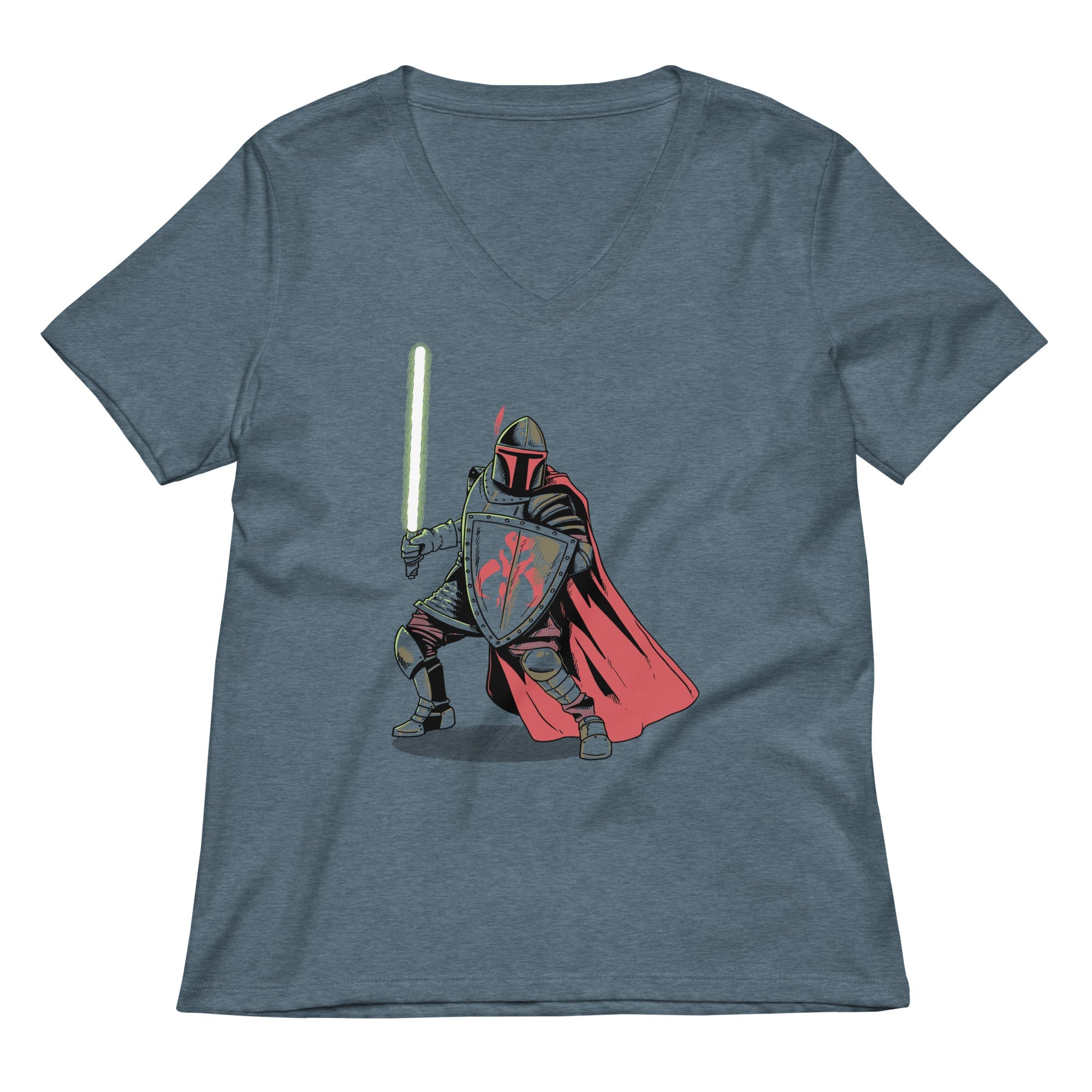 Mandalorian Knight Women S V Neck Tee V Neck T Shirt US Trend