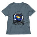 Space Sight Women S V Neck Tee V Neck T Shirt Minimal Style