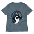 Cheer Up Someone Else Women S V Neck Tee V Neck T Shirt Minimal Style