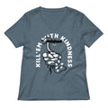Kill Em With Kindness Women S V Neck Tee V Neck T Shirt Premium Print