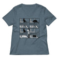 Cat Tap Women S V Neck Tee V Neck T Shirt Clean Design