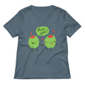 Olive You Women S V Neck Tee V Neck T Shirt Premium Print