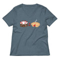 Cake Plus Pie Women S V Neck Tee V Neck T Shirt US Trend