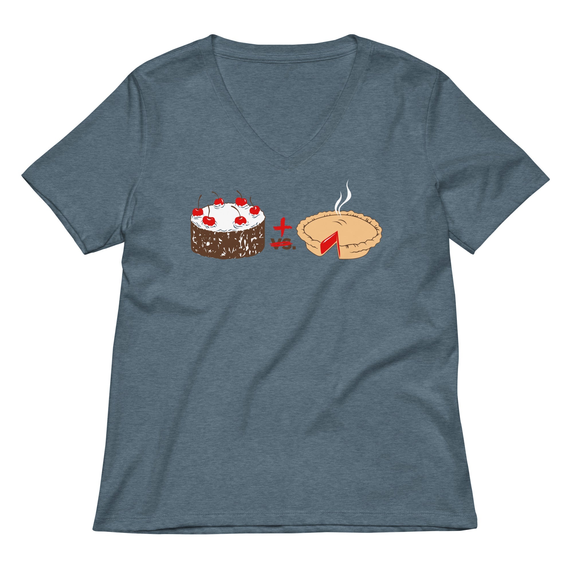 Cake Plus Pie Women S V Neck Tee V Neck T Shirt US Trend