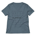 Elameno Women S V Neck Tee V Neck T Shirt Premium Print