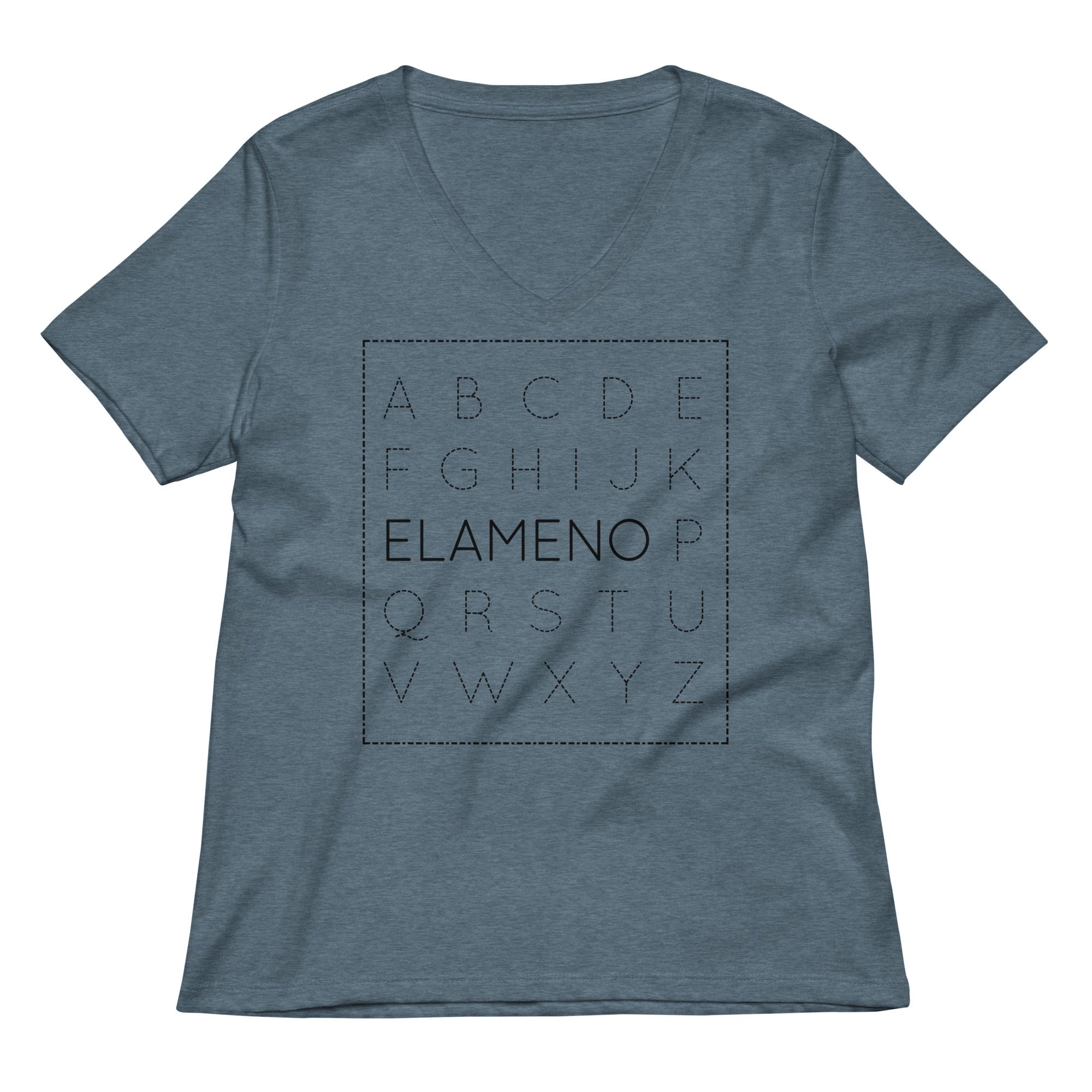 Elameno Women S V Neck Tee V Neck T Shirt Premium Print