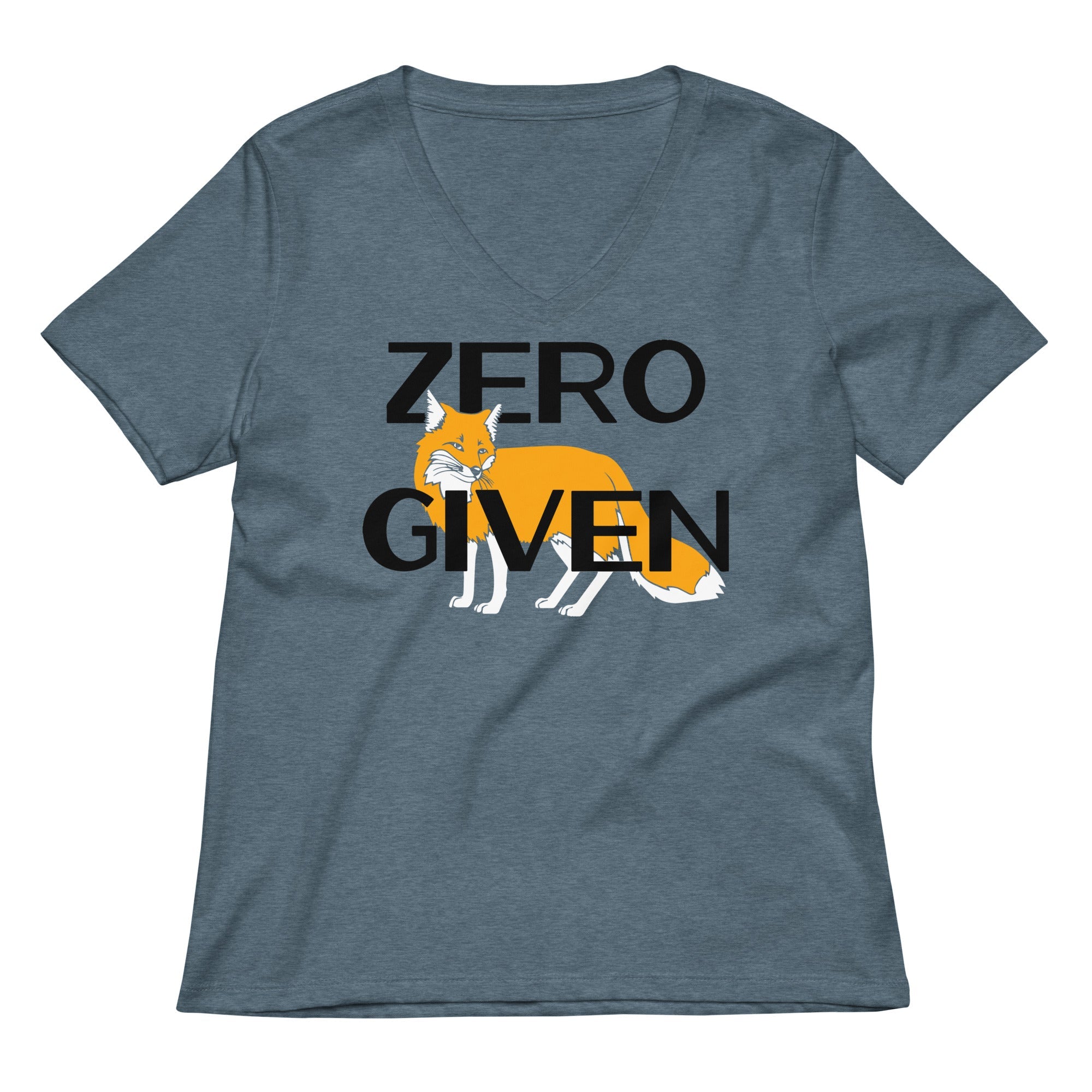 Zero Fox Given Women S V Neck Tee V Neck T Shirt Clean Design