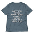 Question In The Form Of An Answer Women S V Neck Tee V Neck T Shirt Gift Ready
