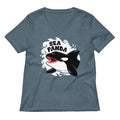 Sea Panda Women S V Neck Tee V Neck T Shirt Premium Print