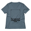 The Greatest Chameleon Ever Women S V Neck Tee V Neck T Shirt Gift Ready