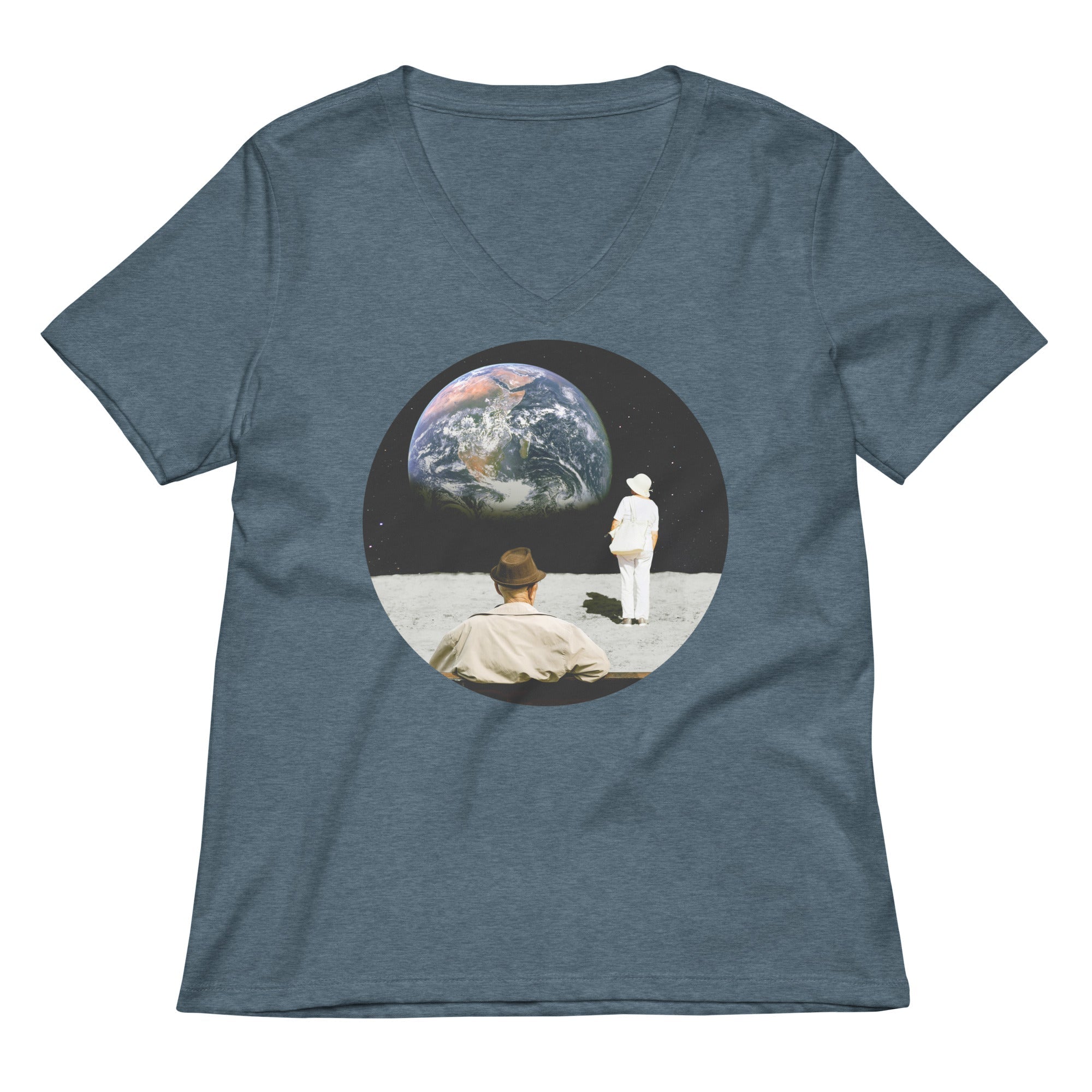 Tourist S View Women V Neck Tee V Neck T Shirt Gift Ready