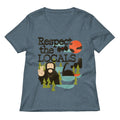 Respect The Locals Women S V Neck Tee V Neck T Shirt Minimal Style