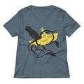 Squid Sub Battle Women S V Neck Tee V Neck T Shirt Everyday Wear