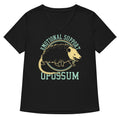 Emotional Support Opossum Women S V Neck Tee V Neck T Shirt Clean Design