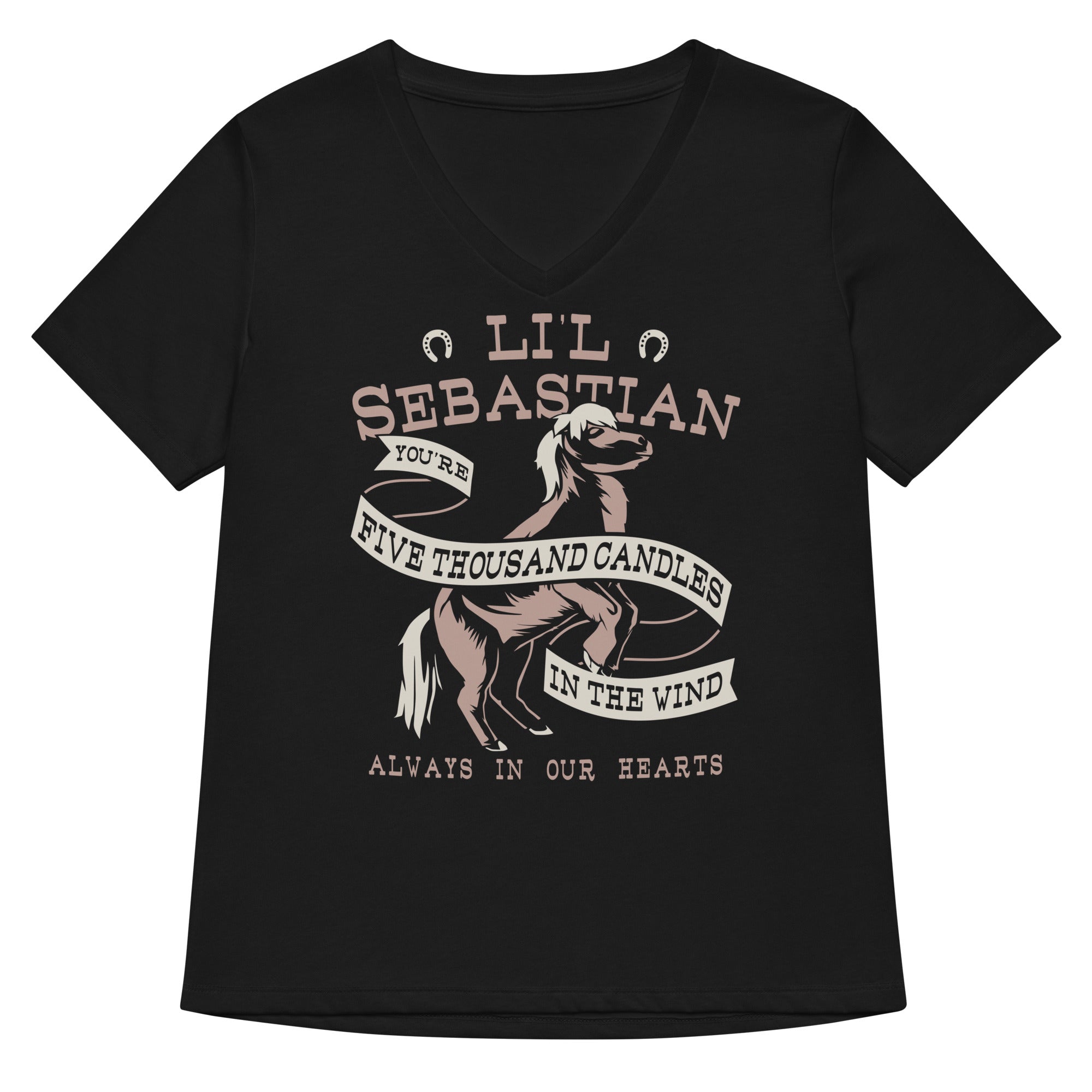 Li L Sebastian Women S V Neck Tee V Neck T Shirt Premium Print