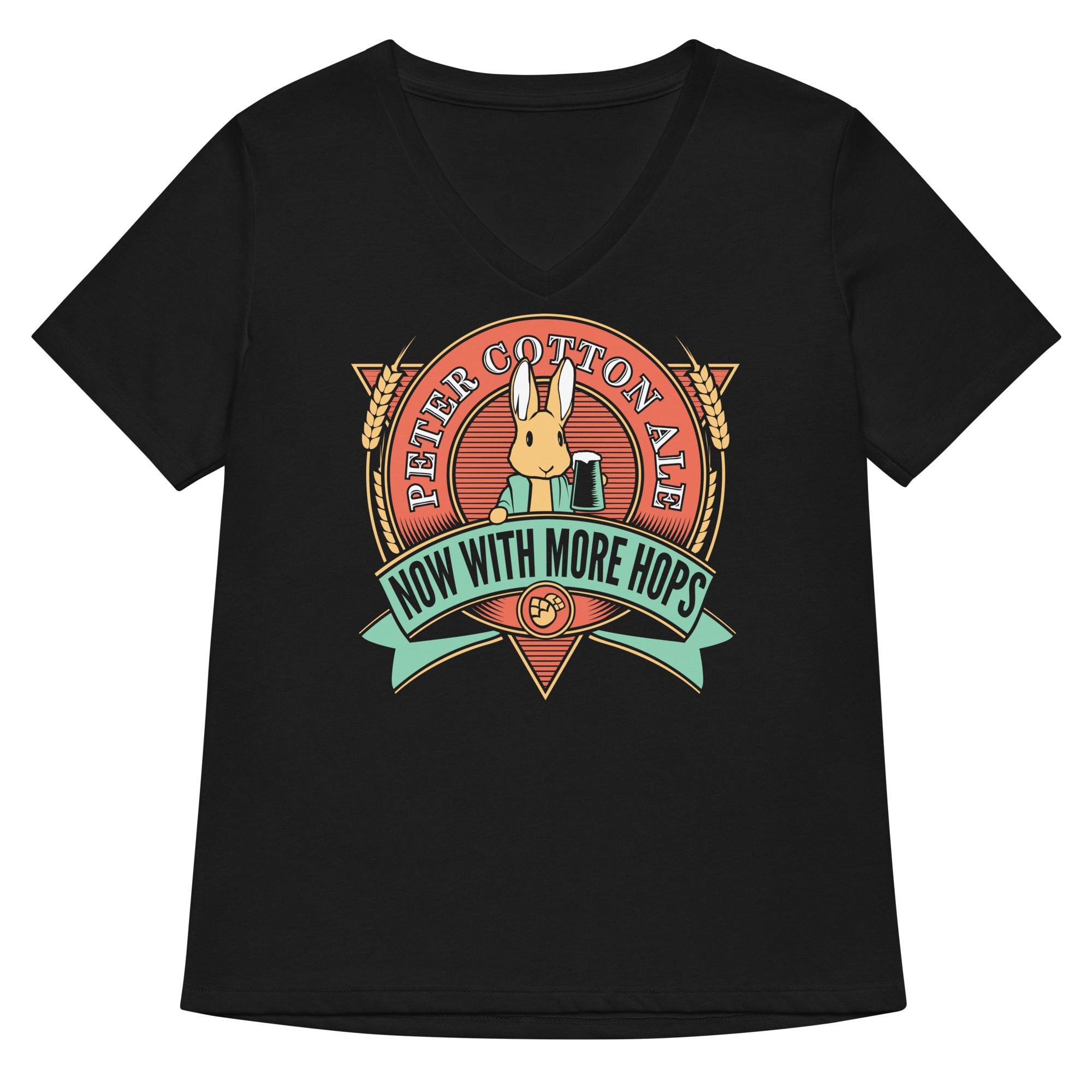 Peter Cotton Ale Women S V Neck Tee V Neck T Shirt US Trend