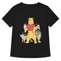 Bear And Friends Women S V Neck Tee V Neck T Shirt US Trend