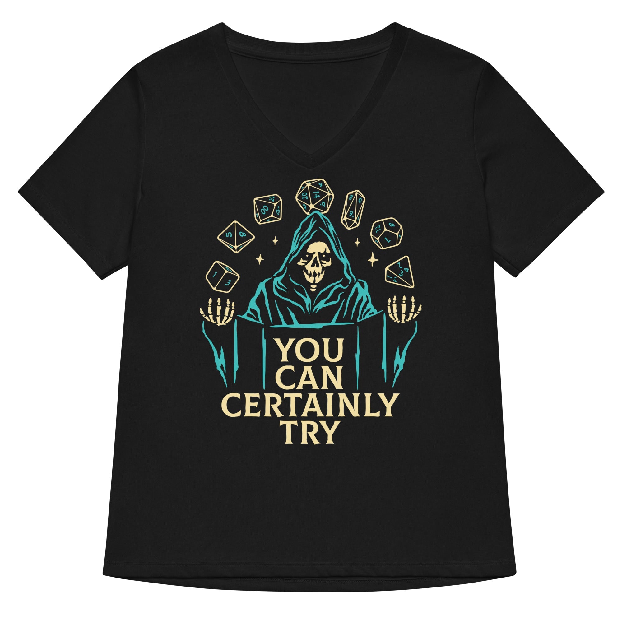 You Can Certainly Try Women S V Neck Tee V Neck T Shirt Gift Ready
