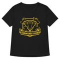 Diamond Dogs Women S V Neck Tee V Neck T Shirt US Trend