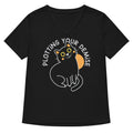 Plotting Your Demise Women S V Neck Tee V Neck T Shirt Premium Print
