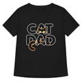 Cat Dad Women S V Neck Tee V Neck T Shirt Clean Design