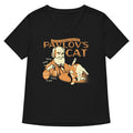 Pavlov S Cat Women V Neck Tee V Neck T Shirt US Trend