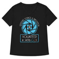 Aperture Science Volunteer Women S V Neck Tee V Neck T Shirt US Trend