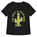 I M Not A Hugger Women S V Neck Tee V Neck T Shirt US Trend