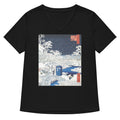 Snow Bridge Women S V Neck Tee V Neck T Shirt US Trend