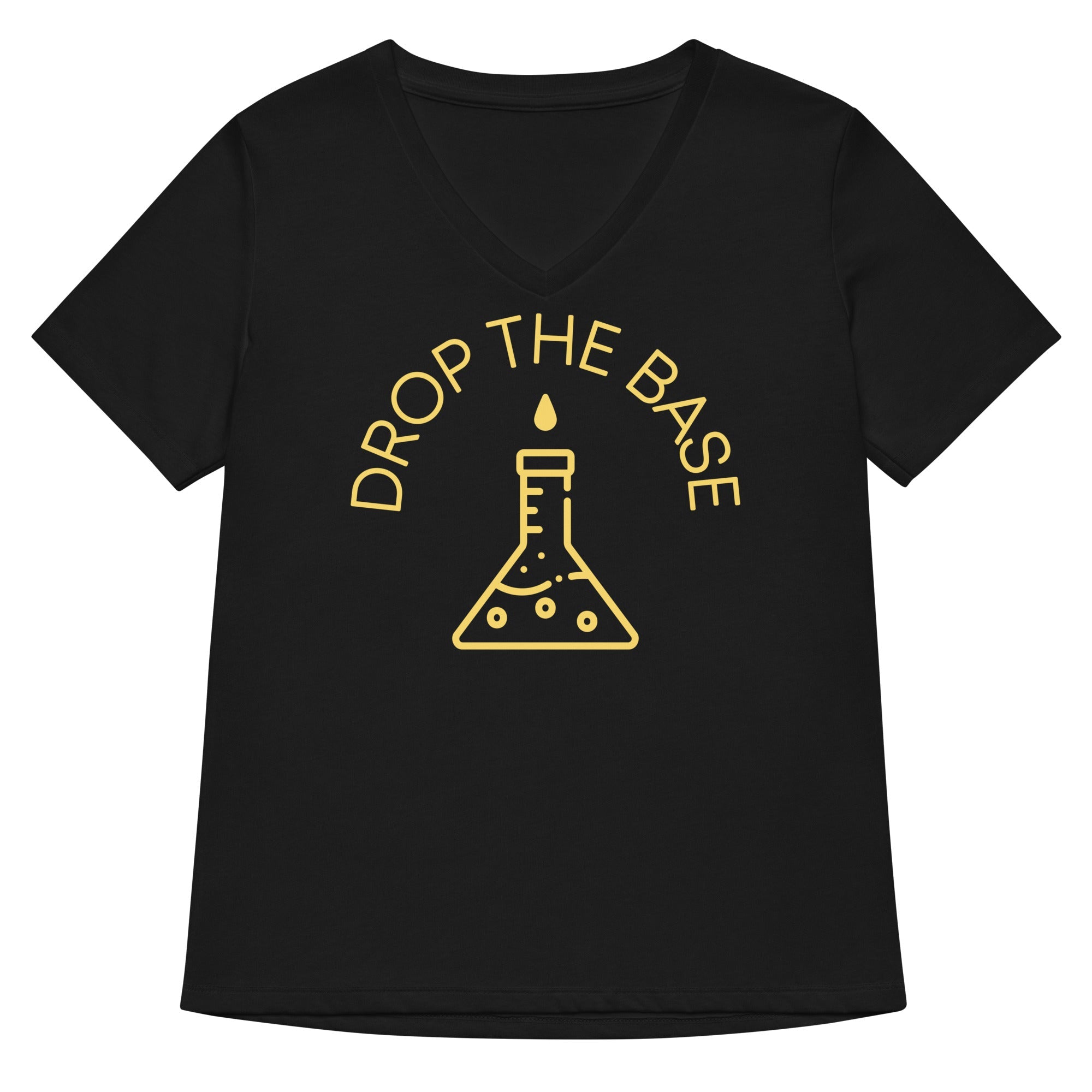 Drop The Base Women S V Neck Tee V Neck T Shirt Minimal Style