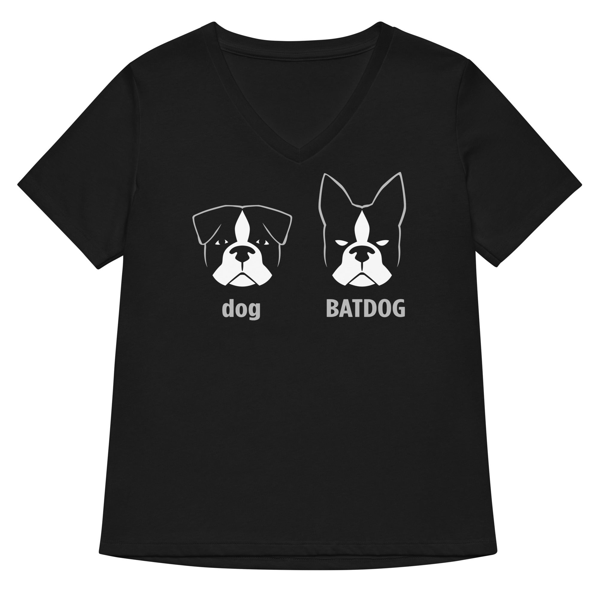 Batdog Women S V Neck Tee V Neck T Shirt Clean Design