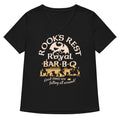 Rook S Rest Royal Bar B Q Women V Neck Tee V Neck T Shirt Minimal Style