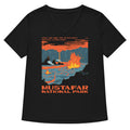 Mustafar National Park Women S V Neck Tee V Neck T Shirt Premium Print