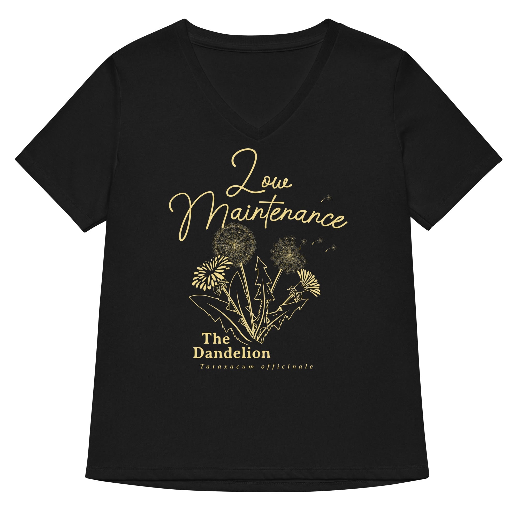Low Maintenance Women S V Neck Tee V Neck T Shirt Premium Print