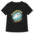 Purrranormal Cattivity Women S V Neck Tee V Neck T Shirt US Trend
