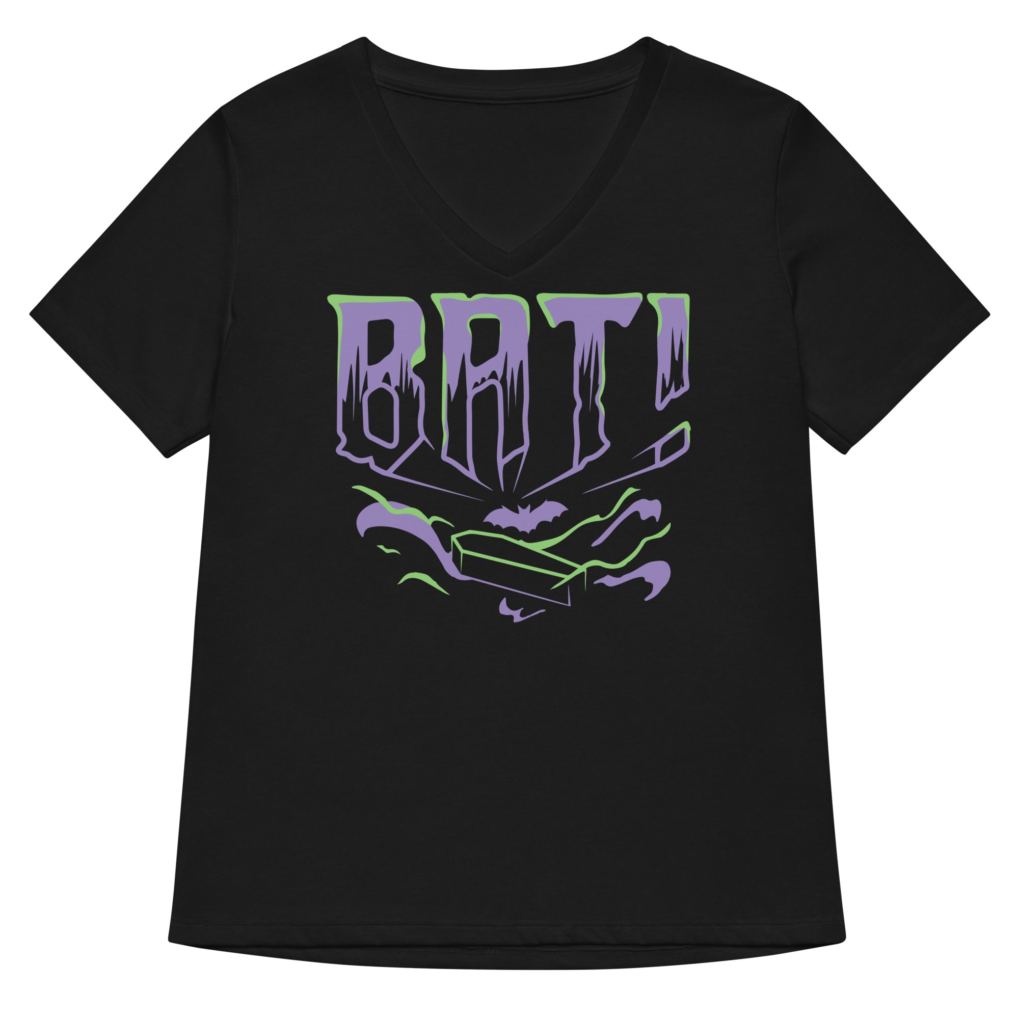 Bat Women S V Neck Tee V Neck T Shirt Everyday Wear